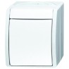 Busch Jaeger - ABB Ocean IP44 Intermediate Light Switch, 1 Gang, 10A, 25V, Surface Mount 2601/7 W-54