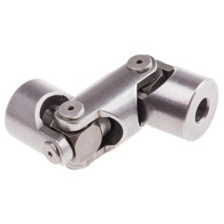 RS PRO Universal Joint Double Plain Bore 10mm 74mm Length Steel 600Nm Peak Torque 1000rpm 790-6753