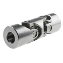 RS PRO Steel Universal Joint with 2 Needle Roller Joints, Bore 20mm, Hub Diameter 42mm, 128mm Length 790-6826