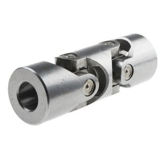 RS PRO Steel Universal Joint with 2 Needle Roller Joints, Bore 20mm, Hub Diameter 42mm, 128mm Length 790-6826