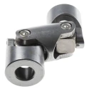 RS PRO Steel Universal Joint with 2 Needle Roller Joints, Bore 20mm, Hub Diameter 42mm, 128mm Length 790-6826