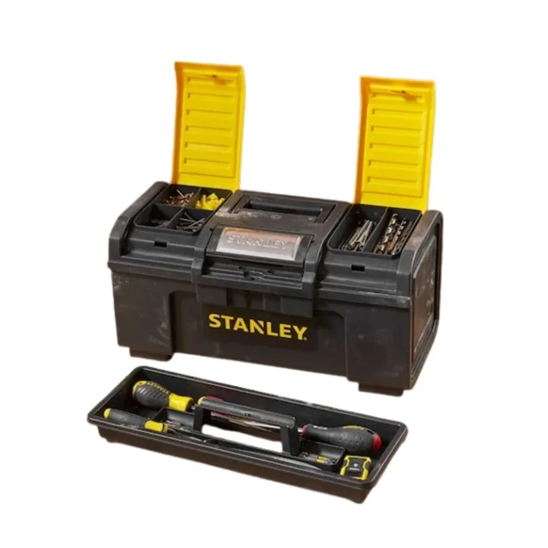 Stanley 2 Drawer Plastic Tool Box 267 mm Height 480 mm Length 480 mm Width 1-79-217