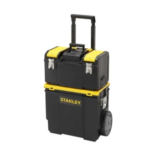 Stanley 2 Drawer Plastic Tool Box with Padlock Eye 475 mm x 284 mm x 475 mm 1-70-326