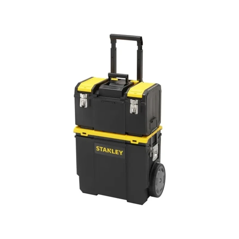Stanley 2 Drawer Plastic Tool Box with Padlock Eye 475 mm x 284 mm x 475 mm 1-70-326
