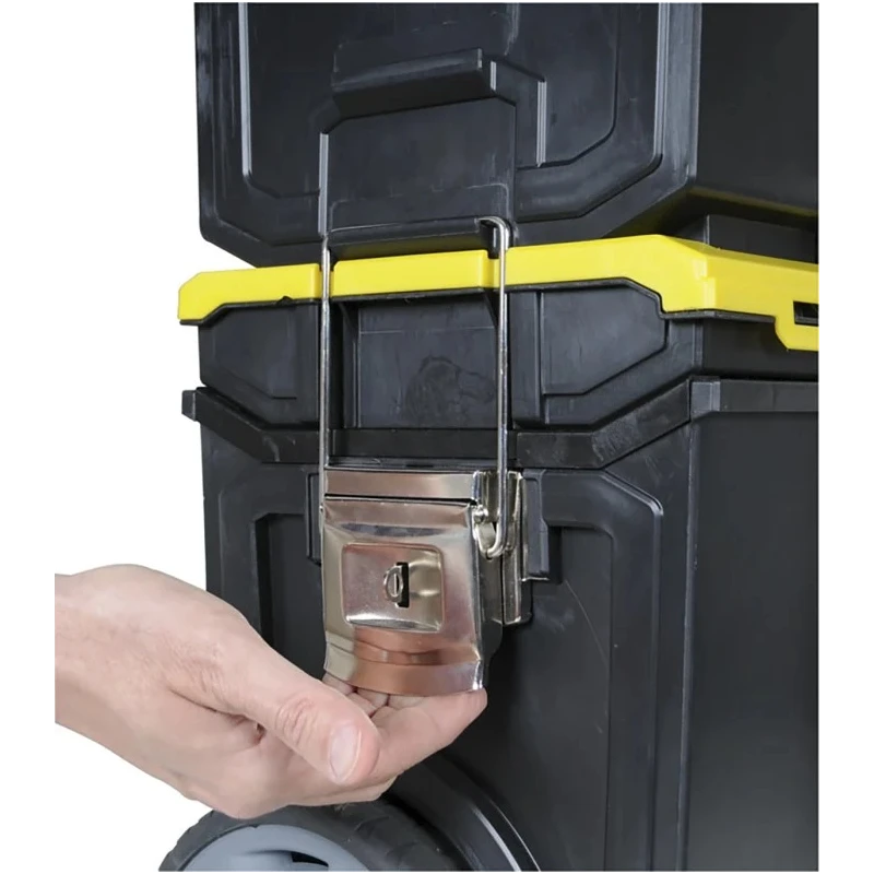 Stanley 2 Drawer Plastic Tool Box with Padlock Eye 475 mm x 284 mm x 475 mm 1-70-326