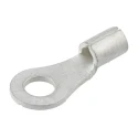 Molex Versakrimp Uninsulated Ring Terminal M10 Stud Size 13 AWG 9 AWG Wire Size, Grey 19323-0016