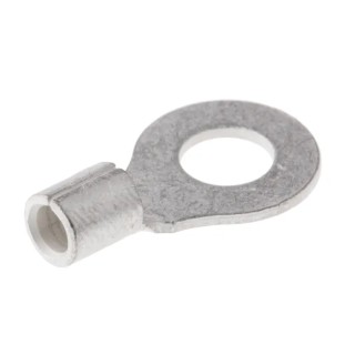 Molex Versakrimp Uninsulated Ring Terminal M6 Stud Size 13 AWG 9 AWG Wire Size Grey 19323-0014