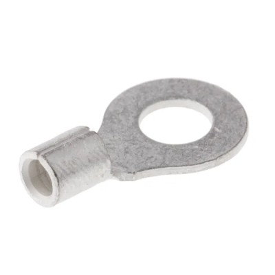 Molex Versakrimp Uninsulated Ring Terminal M6 Stud Size 13 AWG 9 AWG Wire Size Grey 19323-0014