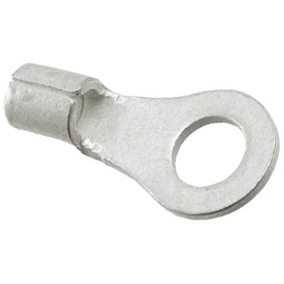 Molex VersaKrimp Uninsulated Ring Terminal M4 Stud Size 18 AWG to 14 AWG Wire Size Grey 19323-0008