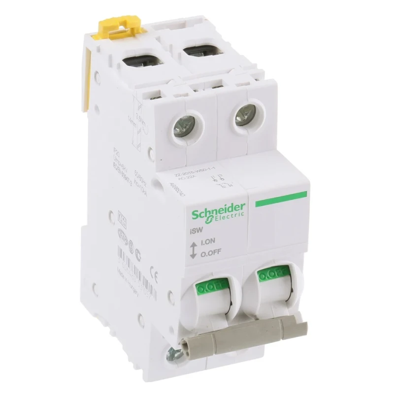 Schneider Electric 2-Pole DIN Rail Isolator Switch IP20, 40A A9S65240