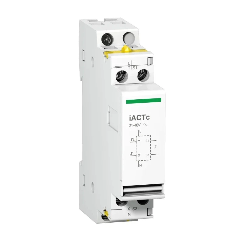 Schneider Electric iACT Contactor, 230V AC Coil, 2-Pole, 18A, 3W Power Rating, 1 NO/1 NC Auxiliary Contact A9C18308