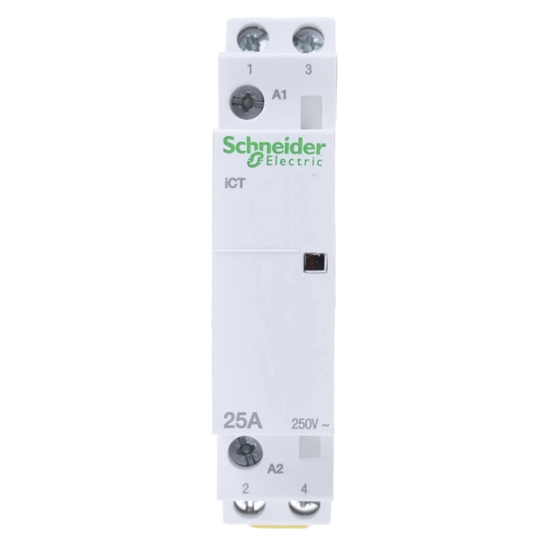 Schneider Electric ICT Contactor, 230V AC Coil, 2-Pole, 25A, 1.3W Power Rating, 2 NO, 250V AC Contact Voltage A9C20532