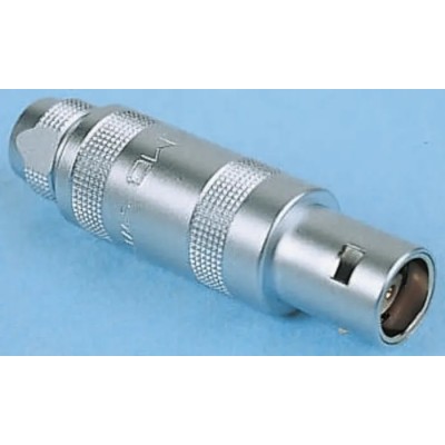 LEMO Circular Connector, 2 Contacts, Cable Mount, 14.8 mm, Plug Male, IP50, Brass Housing, Gold Plated FFA.2S.302.CLAC52