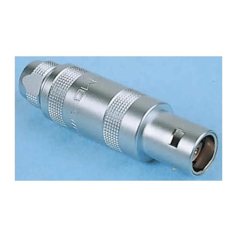 LEMO Circular Connector, 2 Contacts, Cable Mount, 14.8 mm, Plug Male, IP50, Brass Housing, Gold Plated FFA.2S.302.CLAC52