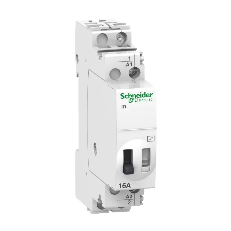 Schneider Electric DIN Rail Power Relay, 12V AC/DC and 24V AC/DC Coil, 16A Switching Current, SPST, Acti9 iTL Series A9C30111