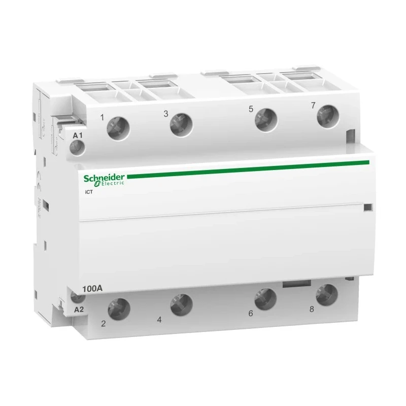Schneider Electric ICT Contactor, 4-Pole, 100A Contact Current, 230V AC Coil Voltage, 4.2W Power Rating, 4 NO A9C20884