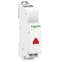 Schneider Electric Flush Red LED Indicator, iIL Series, 48V ac/dc, Flush Mount, IPXX & IP20, Round, Screw Terminal A9E18330