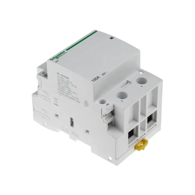 Schneider Electric ICT Series Contactor, 230V AC Coil, 2-Pole, 100A, 2.1W Power Rating, DIN Rail Mount A9C20882