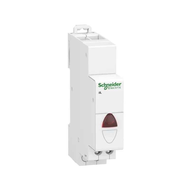 Schneider Electric DIN Rail Red LED Indicator, 230V ac, IP2X, Round, 0.3W Power Consumption, iIL Series IP2X
