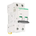 Schneider Electric Acti9 iC60H Miniature Circuit Breaker, 2-Pole, 6A, Type C, 12V-440V AC, 100V DC, Thermal A9F54206