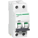 Schneider Electric Acti9 iC60H Miniature Circuit Breaker, 2-Pole, 6A, Type C, 12V-440V AC, 100V DC, Thermal A9F54206