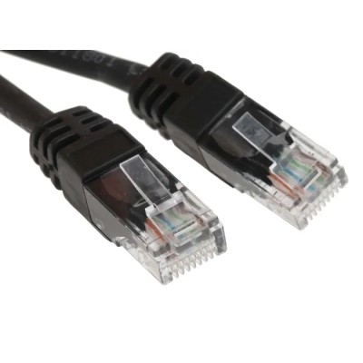 RS PRO Cat5e Ethernet Cable RJ45 Male to RJ45 Male 30m Black Unshielded Low Smoke Zero Halogen 791-6999