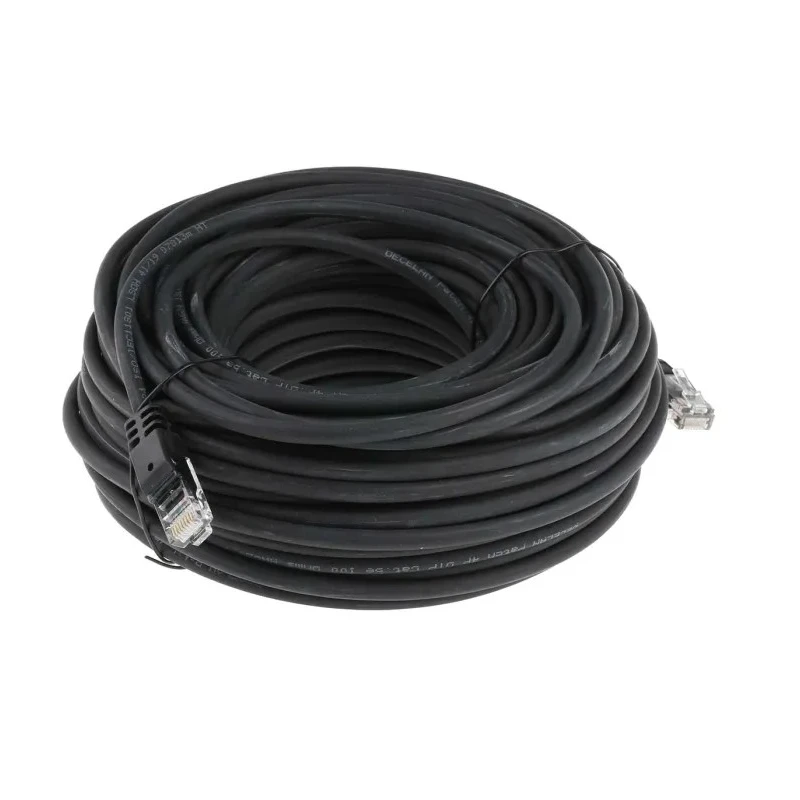 RS PRO Cat5e Ethernet Cable RJ45 Male to RJ45 Male 30m Black Unshielded Low Smoke Zero Halogen 791-6999