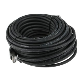 RS PRO Cat6 Ethernet Cable, 15 m, Black, RJ45 Male to RJ45 Male, Foiled Twisted Pair, Low Smoke Zero Halogen 791-7021