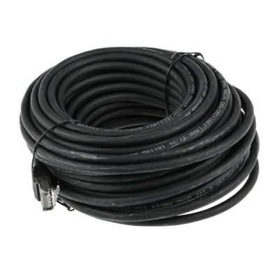 RS PRO Cat6 Ethernet Cable, 15 m, Black, RJ45 Male to RJ45 Male, Foiled Twisted Pair, Low Smoke Zero Halogen 791-7021