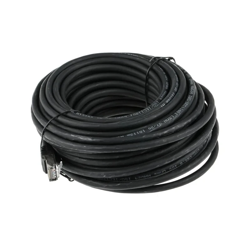 RS PRO Cat6 Ethernet Cable, 15 m, Black, RJ45 Male to RJ45 Male, Foiled Twisted Pair, Low Smoke Zero Halogen 791-7021