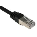 RS PRO Cat6 Ethernet Cable, 15 m, Black, RJ45 Male to RJ45 Male, Foiled Twisted Pair, Low Smoke Zero Halogen 791-7021