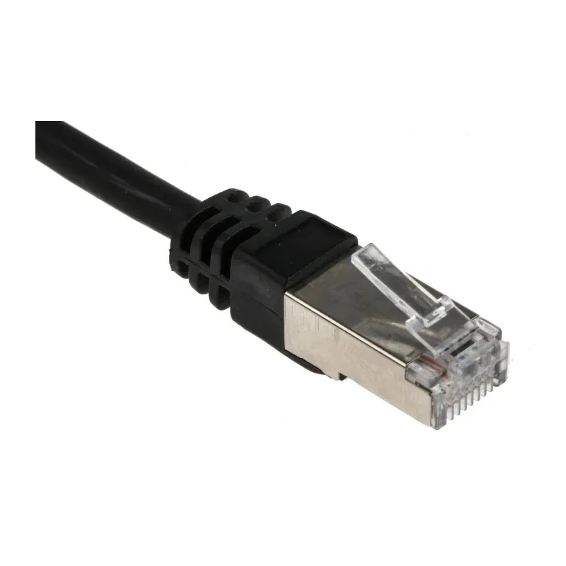 RS PRO Cat6 Ethernet Cable, 15 m, Black, RJ45 Male to RJ45 Male, Foiled Twisted Pair, Low Smoke Zero Halogen 791-7021