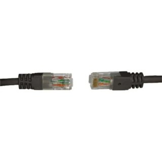 RS PRO Cat6 Ethernet Cable 20 m Black RJ45 Male to RJ45 Male U/UTP Low Smoke Zero Halogen 791-7069