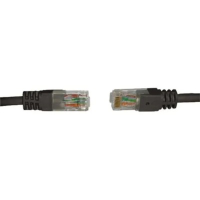 RS PRO Cat6 Ethernet Cable 20 m Black RJ45 Male to RJ45 Male U/UTP Low Smoke Zero Halogen 791-7069