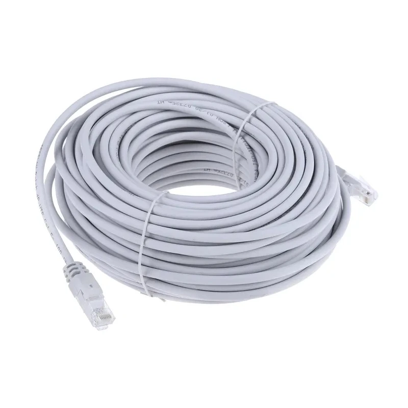 RS PRO Cat5e Ethernet Cable, 30 m, Grey RJ45 Male to RJ45 Male U/UTP Low Smoke Zero Halogen 791-7028