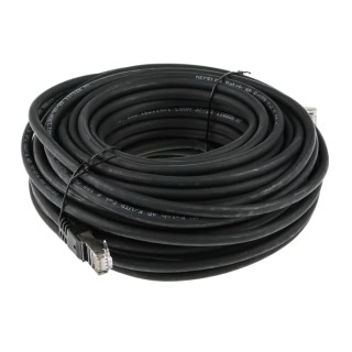 RS PRO Cat6 Ethernet Cable 20m Black RJ45 Male to RJ45 Male F/UTP Low Smoke Zero Halogen 791-7025
