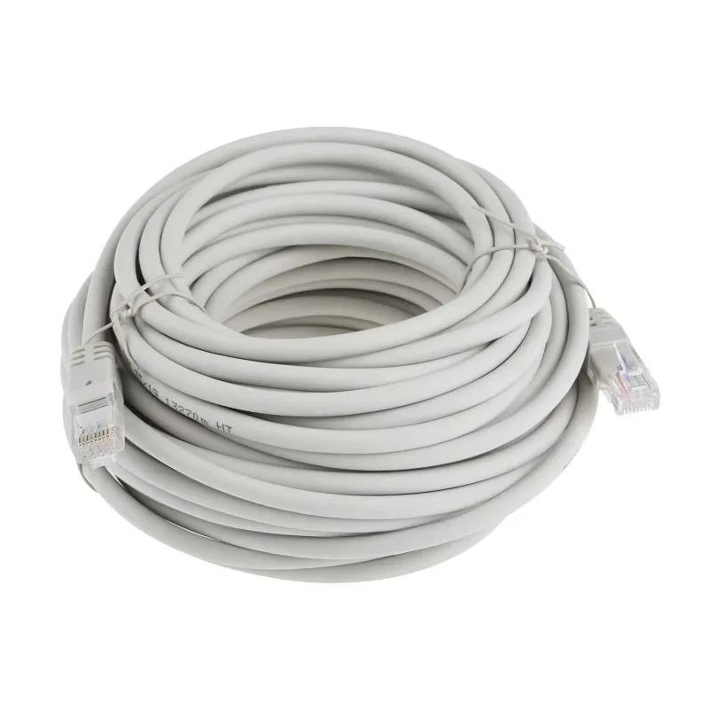 RS PRO Cat6 Ethernet Cable 15 m Grey RJ45 Male to RJ45 Male U/UTP Low Smoke Zero Halogen 791-7090
