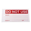 RS PRO Pre-Printed Label Do Not Use, Tie Fixing, Red Text on White Background, 145mm x 75mm 792-4495