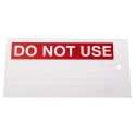 RS PRO Pre-Printed Label Do Not Use, Tie Fixing, Red Text on White Background, 145mm x 75mm 792-4495