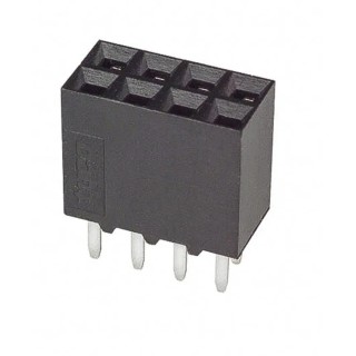 TE Connectivity AMPMODU MOD II Series Straight Through Hole PCB Socket, 6-Contact, 2 Row, 2.54 mm Pitch, 12A 5-534206-3