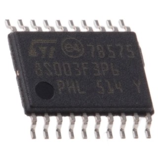 STMicroelectronics 8-bit STM8S Microcontroller 16 MHz 8kB Flash, 20-Pin TSSOP STM8