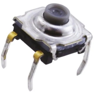 C & K IP60 Yellow Tactile Switch 7.4 mm SPST 10mA 32V dc Through Hole KSA0M431LFT