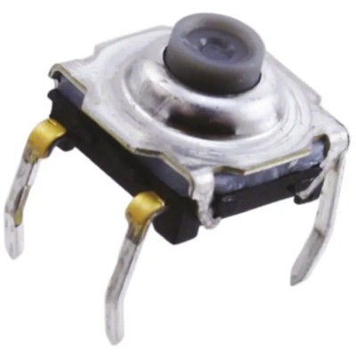 C & K IP60 Yellow Tactile Switch 7.4 mm SPST 10mA 32V dc Through Hole KSA0M431LFT