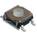 C & K IP67 Black Tactile Switch Momentary SPST 50mA 24 V dc Surface Mount Actuator 0.57mm KSC351G LFS