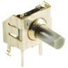 C & K IP60 Black Tactile Switch Round 6.2 mm SPST 50mA 32 V dc Through Hole KSL0V211LFT