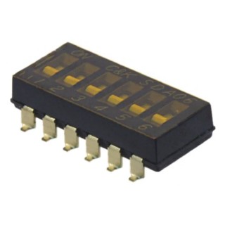 C & K Flush Rotary Coded DIP Switch Surface Mount SDA06H0SB