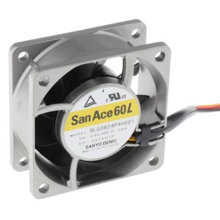 Sanyo Denki San Ace 9LG Series Axial Fan 24V DC 1.92W 6150 RPM 60mm 60mm 25mm 9LG0624P4H001