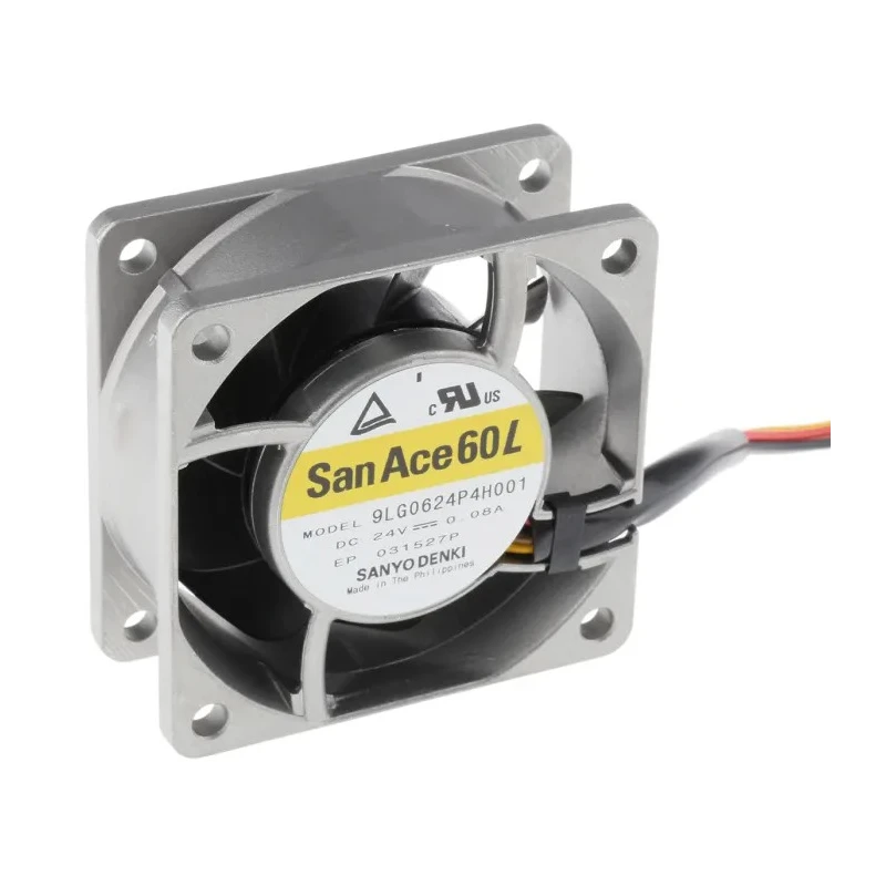 Sanyo Denki San Ace 9LG Series Axial Fan 24V DC 1.92W 6150 RPM 60mm 60mm 25mm 9LG0624P4H001