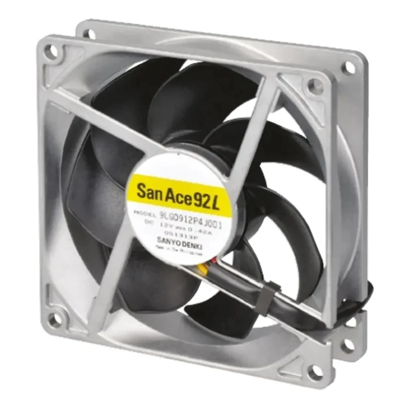 Sanyo Denki Axial Fan 24V dc 2.64W 101 m³/h 92 mm Square Frame Ball Bearing San Ace 9LG Series 9LG0924P4S001
