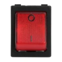 RS PRO Illuminated DPST On-Off On-Off Rocker Switch Panel, Red Actuator, 20A, 250V AC, 32V DC, IP88 IP58 793-2507